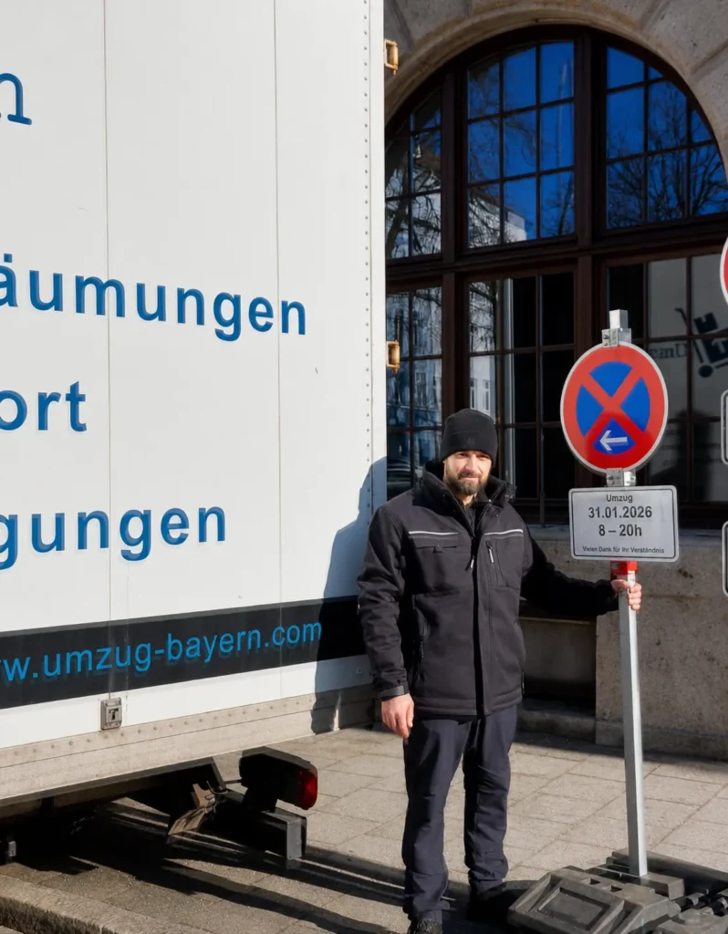 Halteverbot Schild aufstellen in München